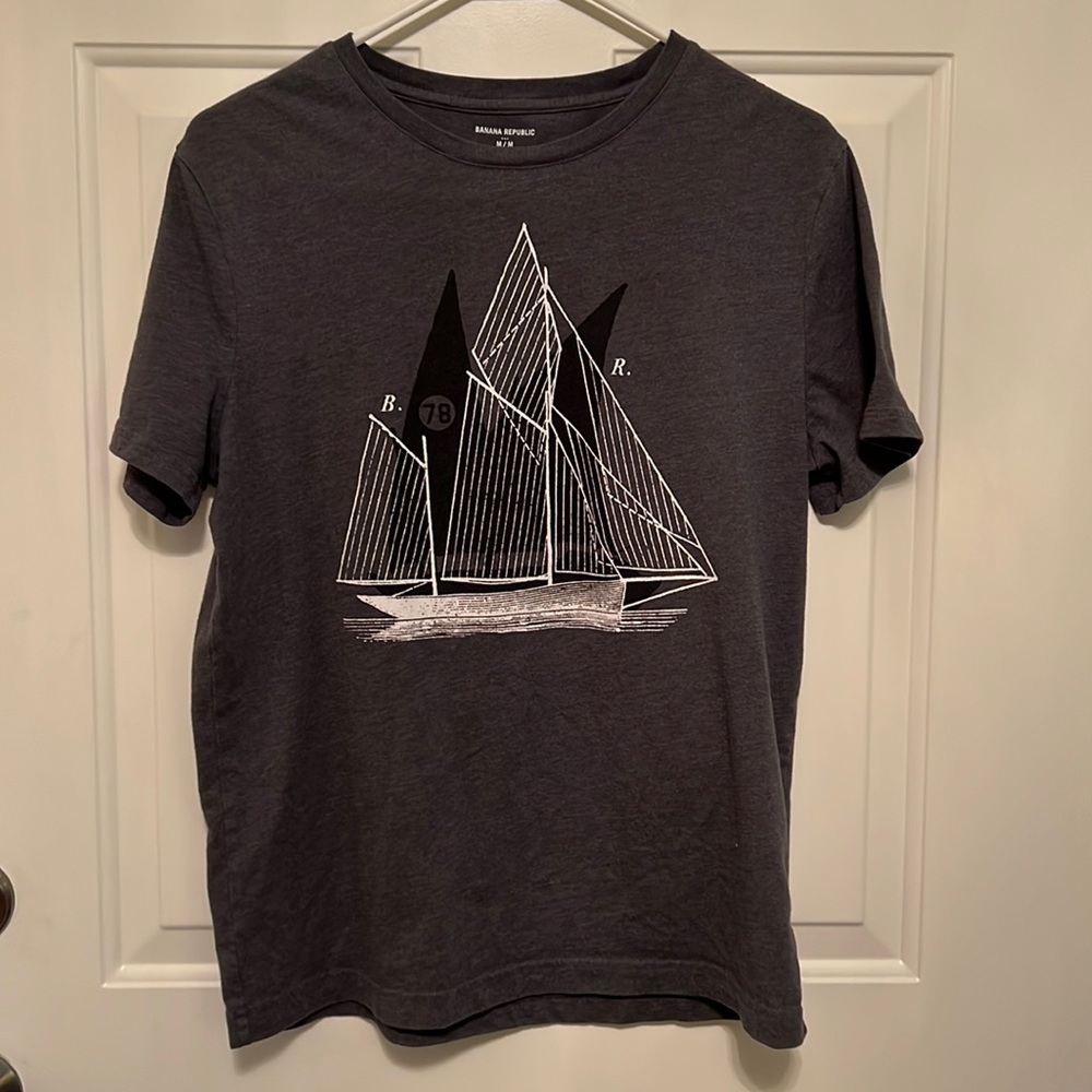 Banana Republic Shirt, Grey, Medium